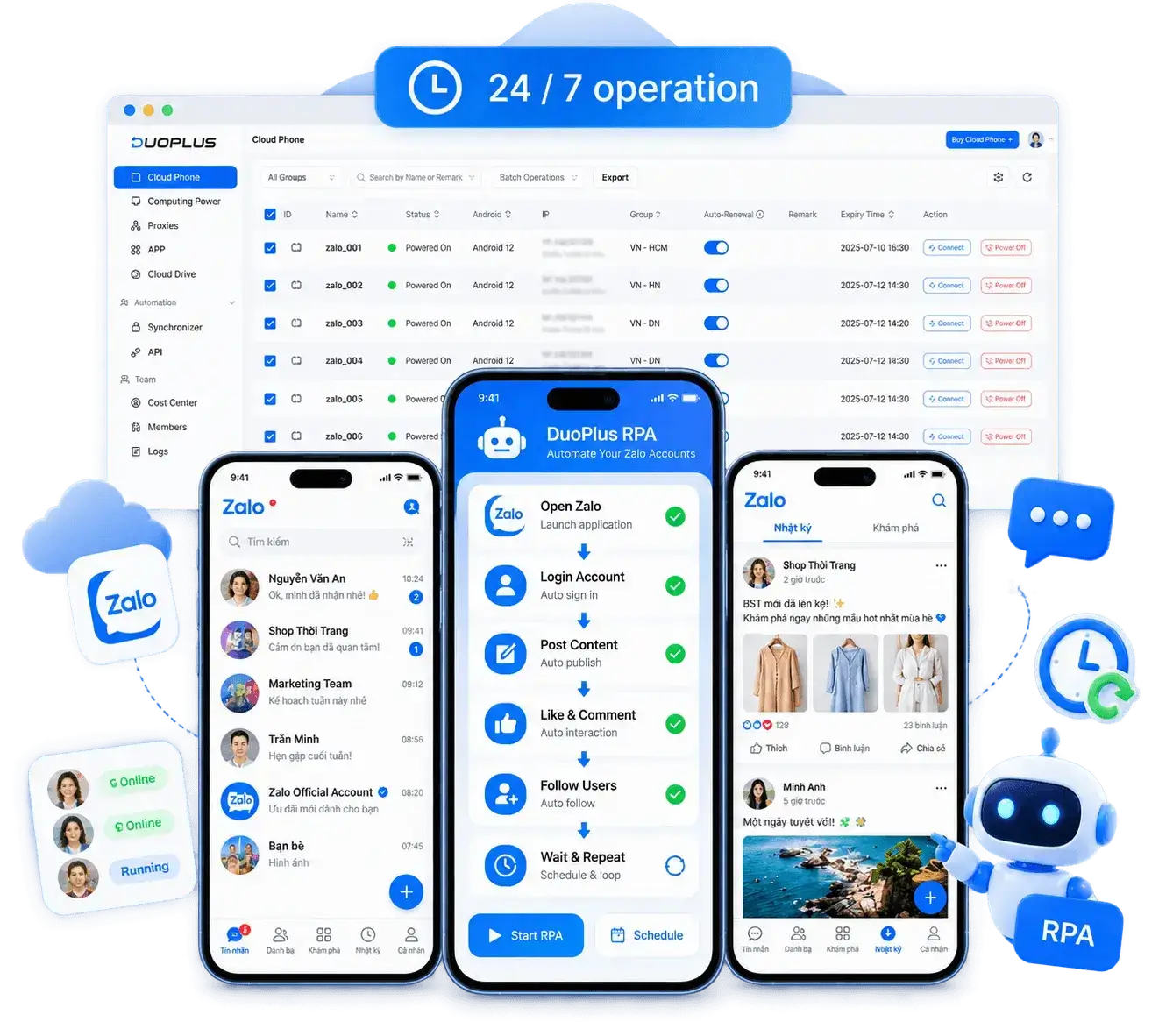 Automate your Zalo accounts Automate your Zalo accounts