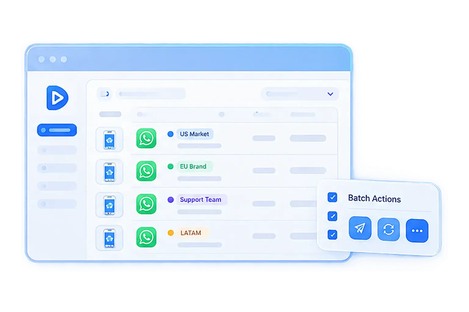 在一个工作台管理多个 WhatsApp 账号 在一个工作台管理多个 WhatsApp 账号