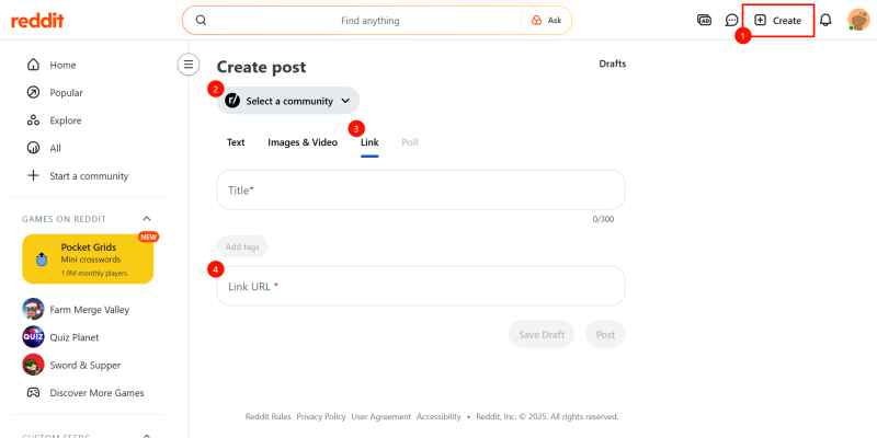 upload video with link