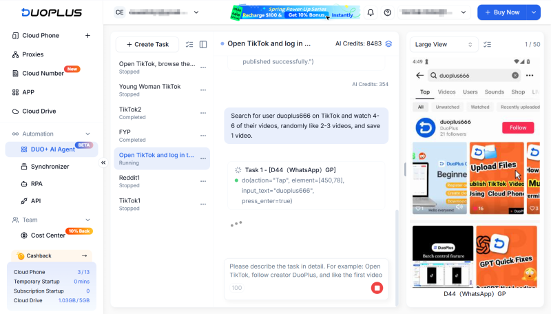 Tương tác mục tiêu TikTok