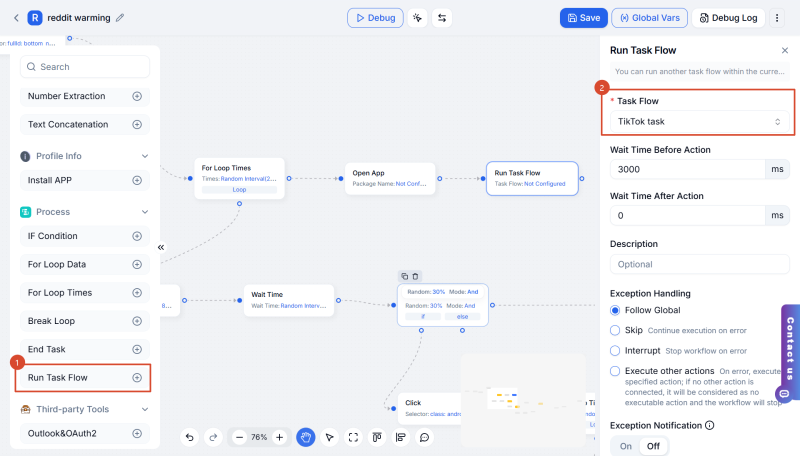 DuoPlus Run Task Flow