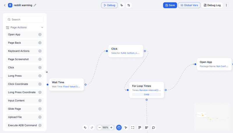 RPA Canvas Scrolling and Zooming