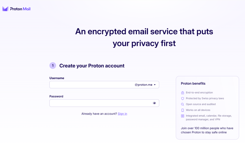 Proton郵箱官網