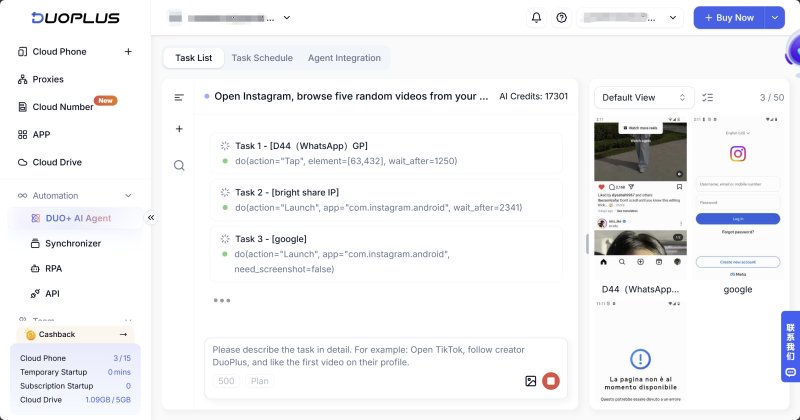 Agente de IA opera instagram de forma automatizada