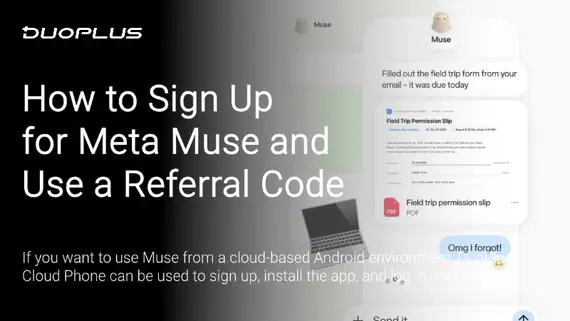 Como se inscrever no Meta Muse e usar um código de indicação Como se inscrever no Meta Muse e usar um código de indicação