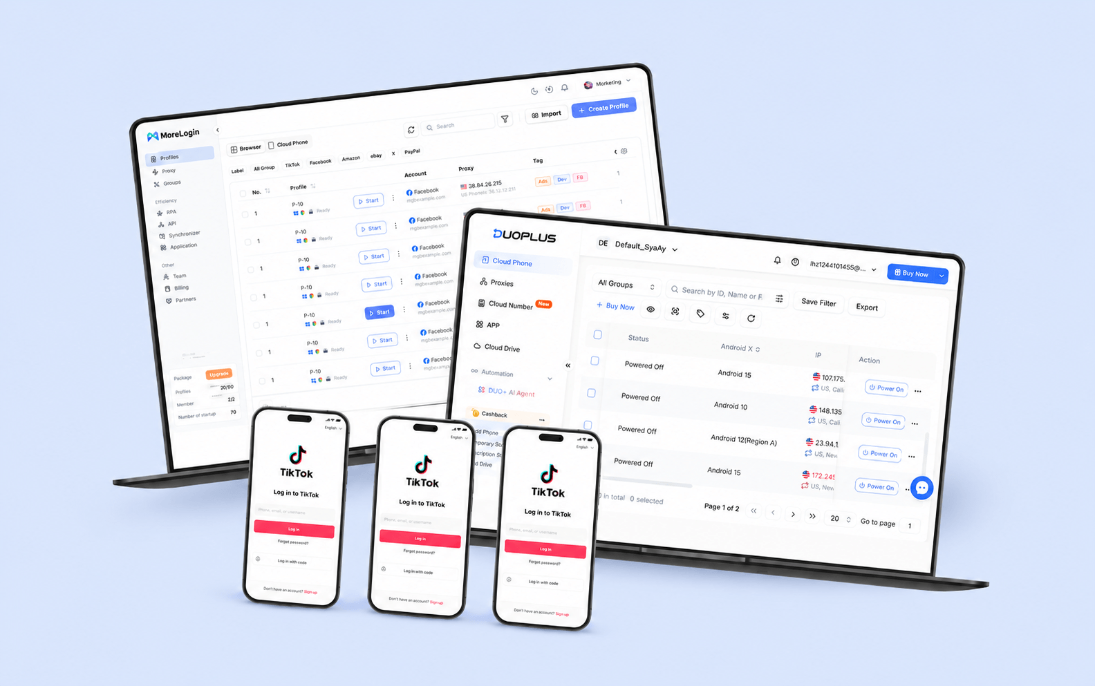 Como escolher uma alternativa ao MoreLogin? DuoPlus Cloud Phone vs MoreLogin