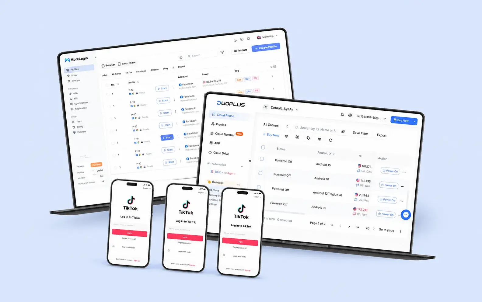 Nên chọn giải pháp thay thế MoreLogin nào? DuoPlus Cloud Phone vs MoreLogin
