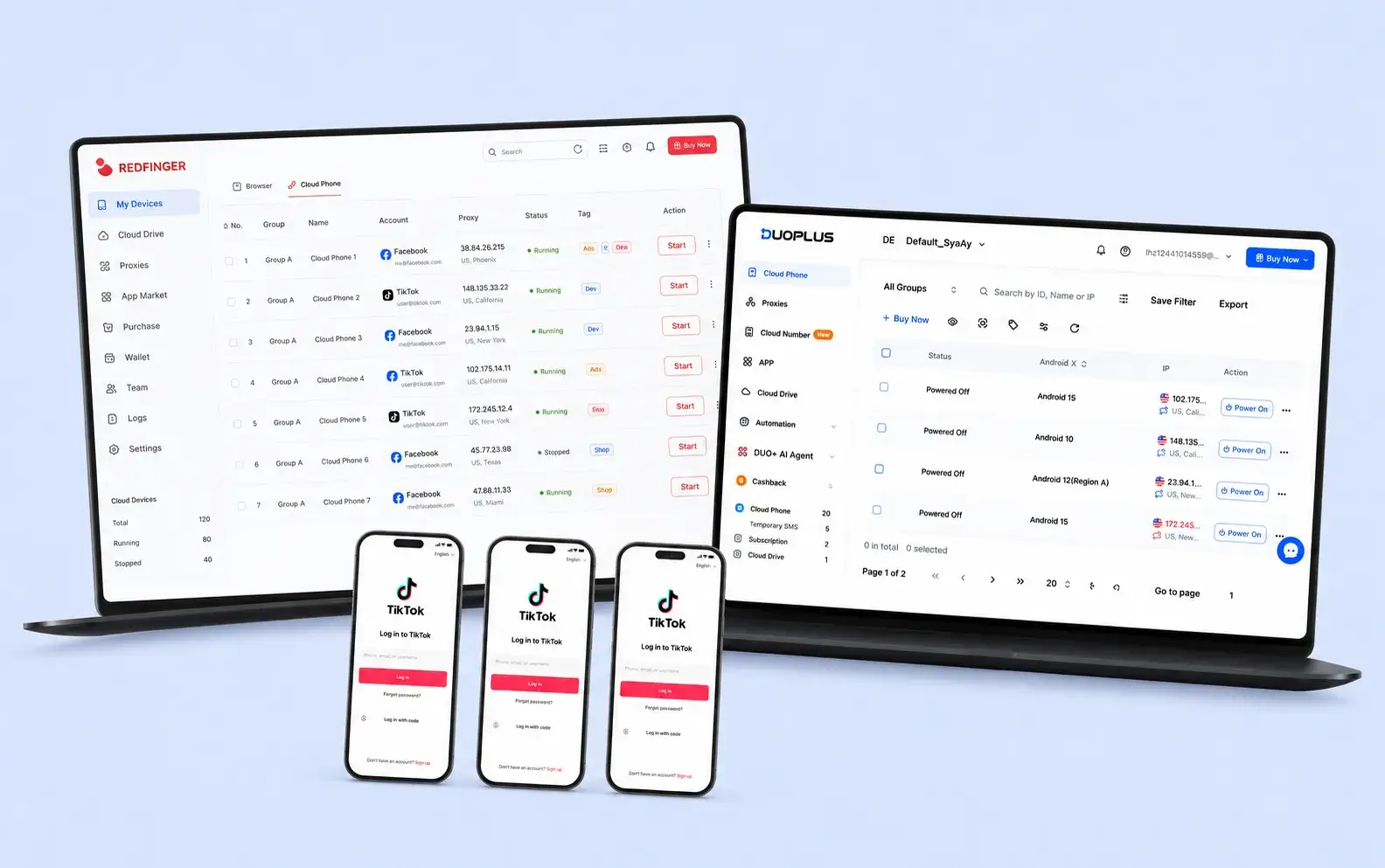 DuoPlus 对比 Redfinger：哪款海外云手机更适合多账号团队？